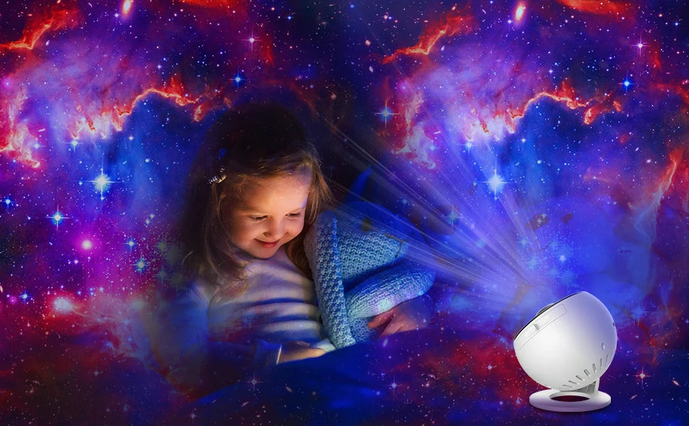 Galaxy Star Projector with 13 HD Film Discs & 360° Rotation
