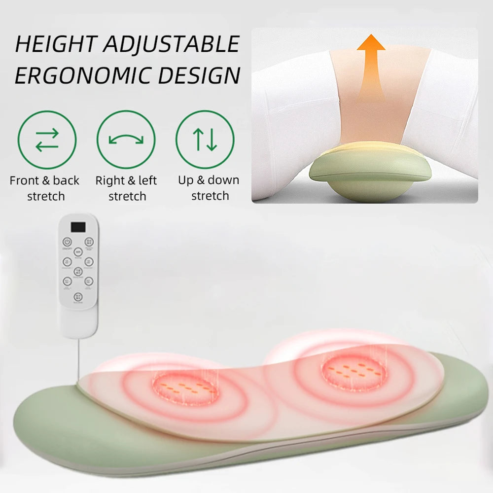 Electric Lumbar Traction Massager with Heat & Vibration