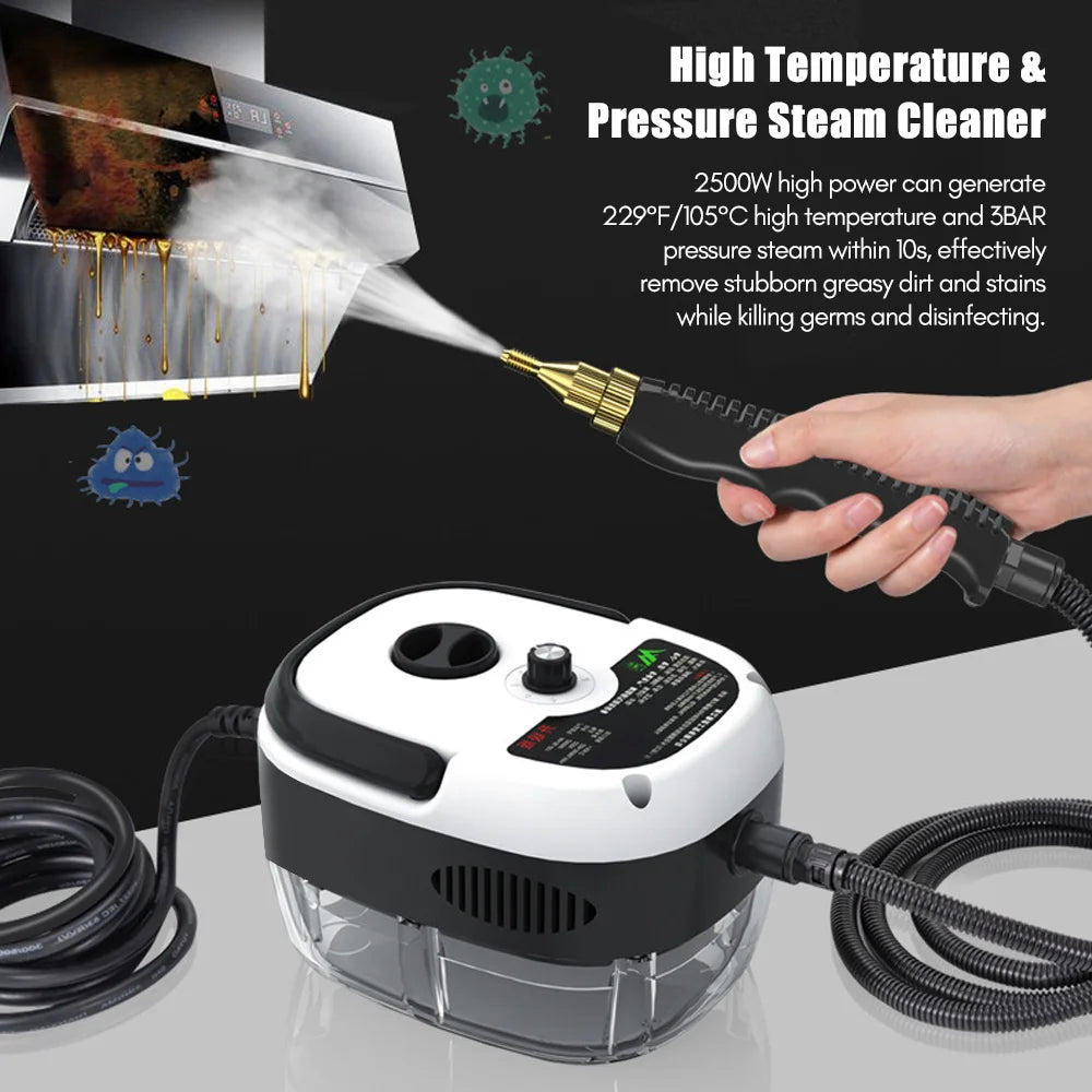 1500W Handheld Steam Cleaner with 6-Speed Control