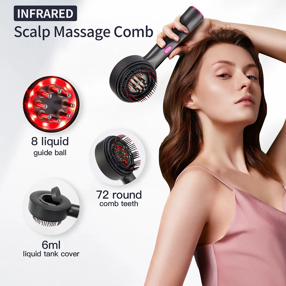 Electric Massage Comb with Red Light