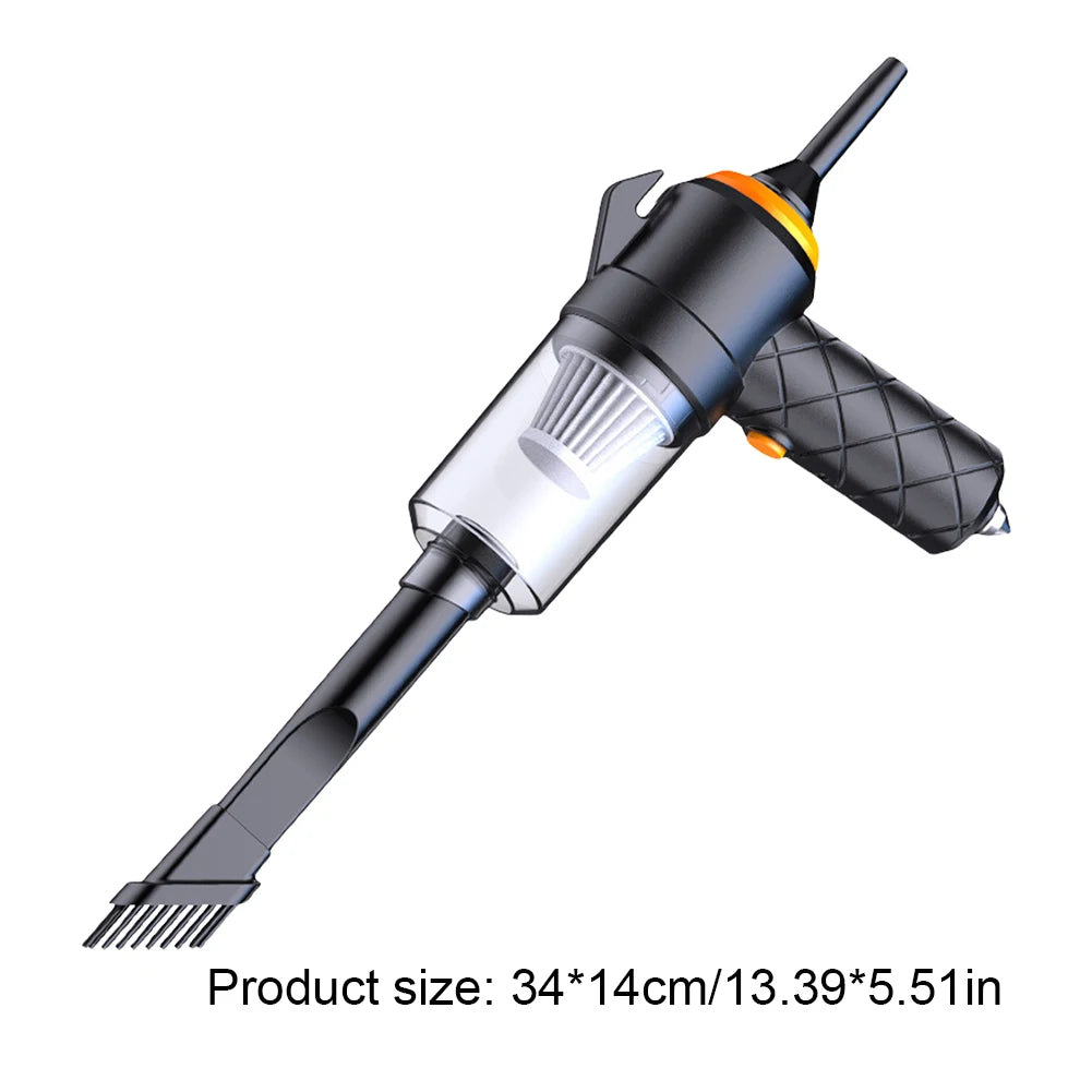 6-in-1 Rechargeable Type-C Car Vacuum Cleaner