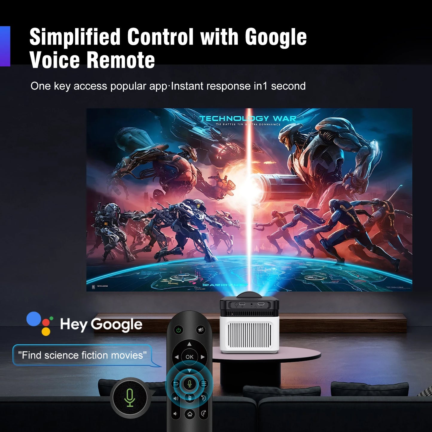 HY450 Ultra Short Throw 8K 1080P Projector