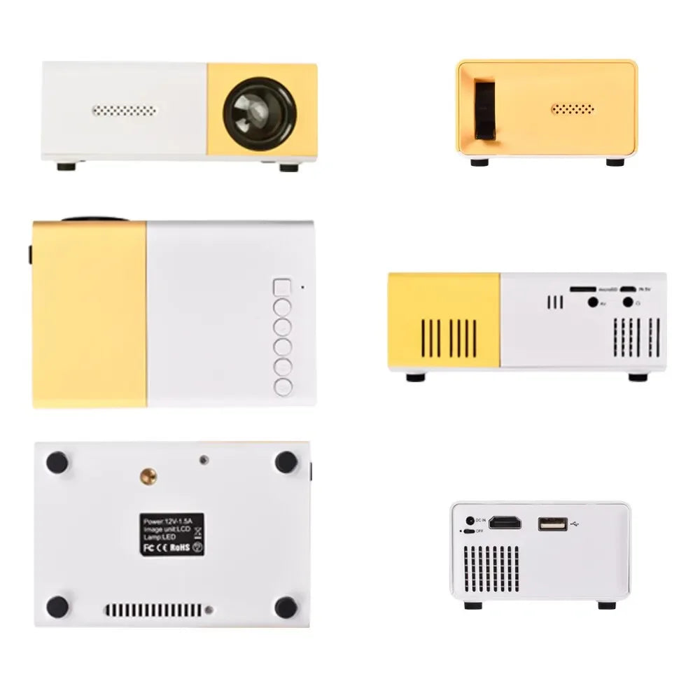 YG300 Upgraded LED 1080P Mini Projector