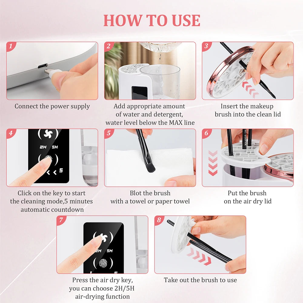 Makeup Brush Cleaner Machine