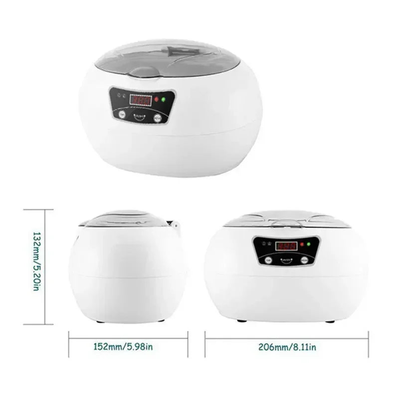 600ML Ultrasonic Glasses and Jewelry Cleaner