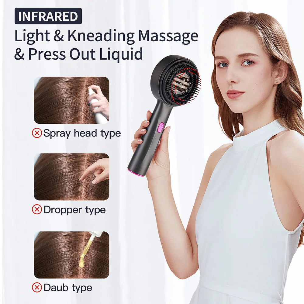 Electric Massage Comb with Red Light