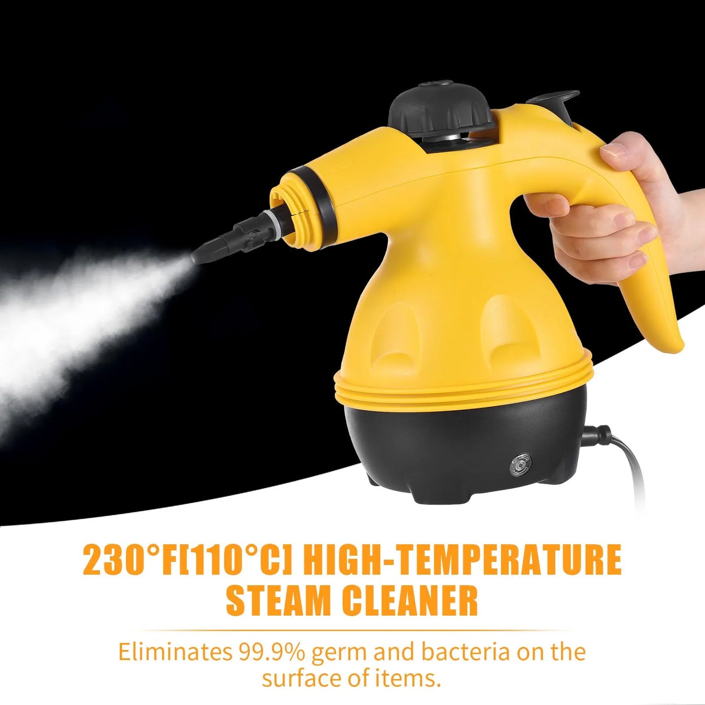 Multi-Purpose Handheld Pressurized Steam Cleaner