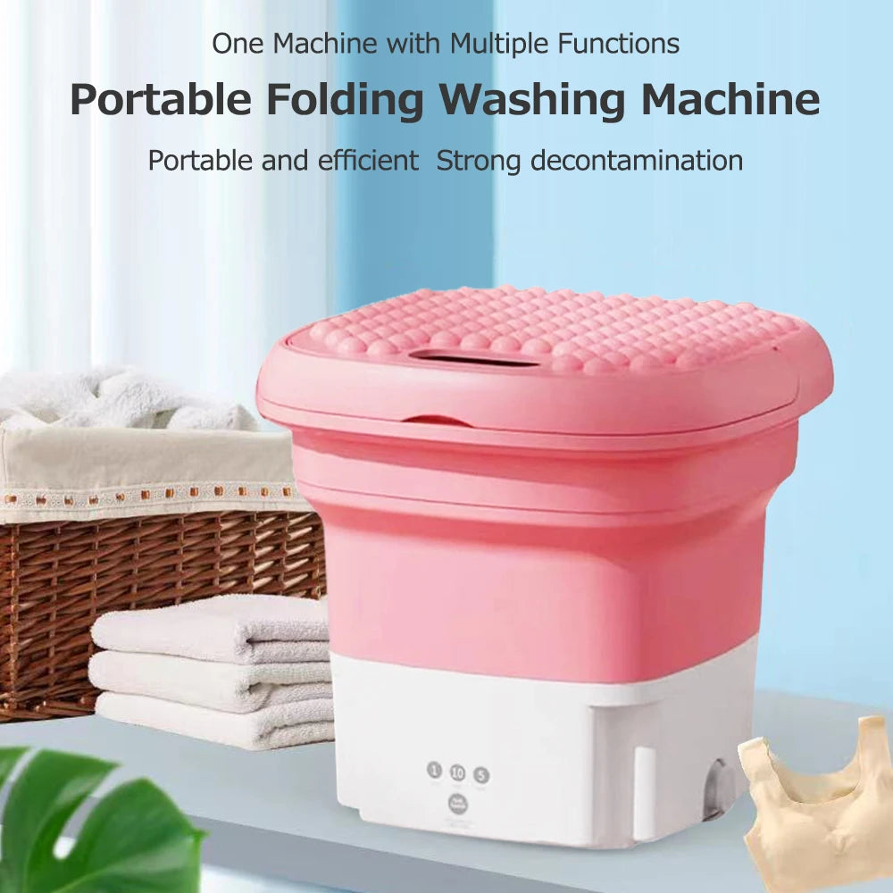 Small Folding Portable Ultrasonic Washing Machine