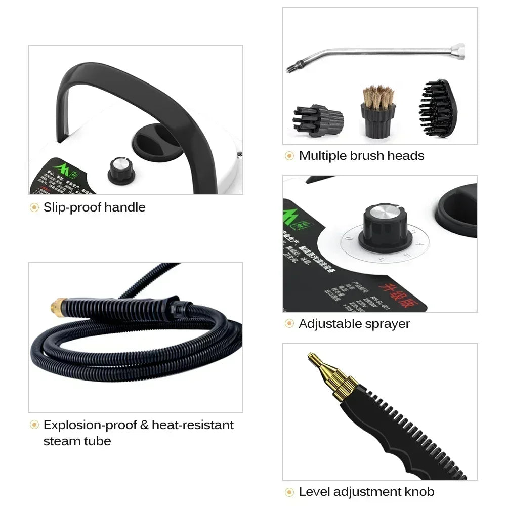 2500W Portable High-Temp Steam Cleaner
