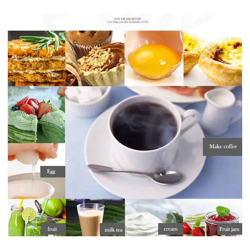 Handheld Mini Electric Milk Frother & Whisk