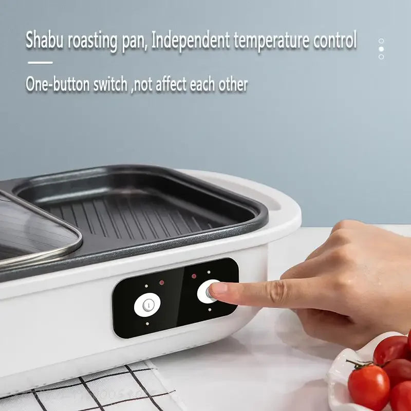 2-in-1 Electric Grill and Hot Pot