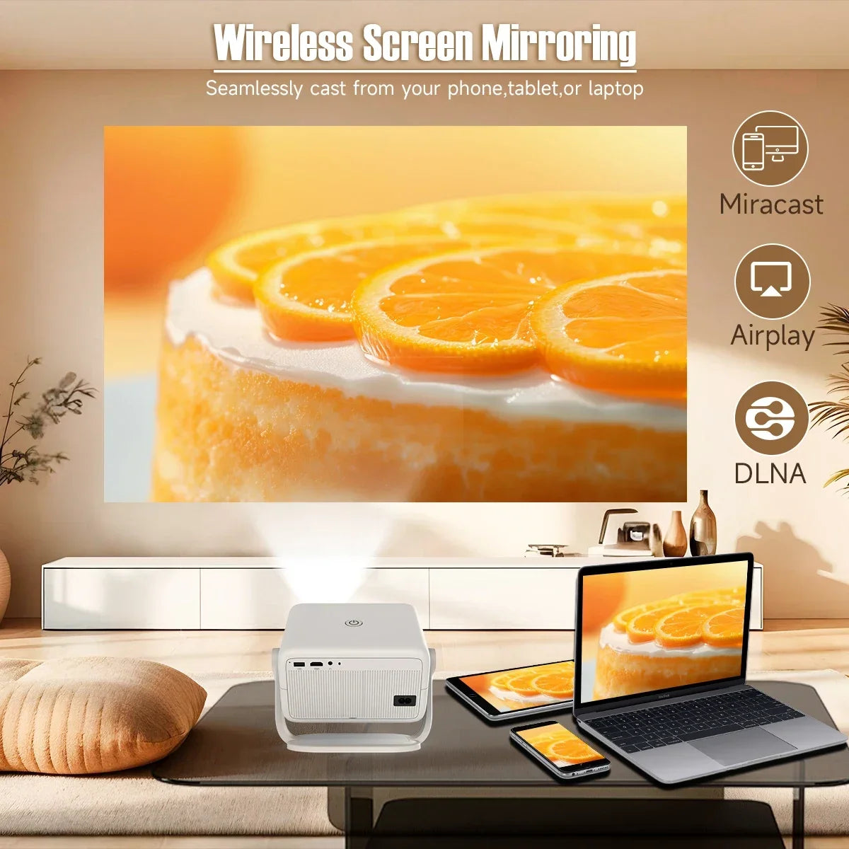 Magcubic L018 4K 1080P Portable Projector with WiFi
