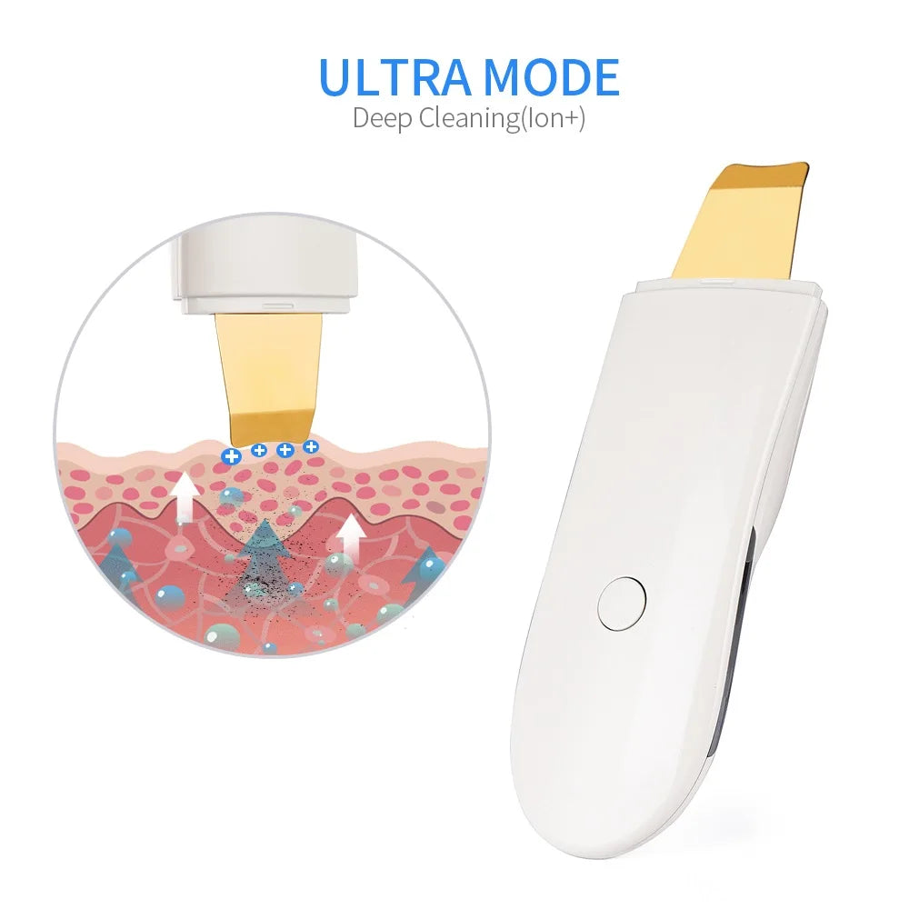 Ultrasonic Facial Skin Scrubber