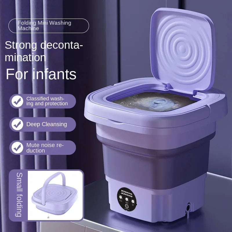 8L Portable Folding Washing Machine