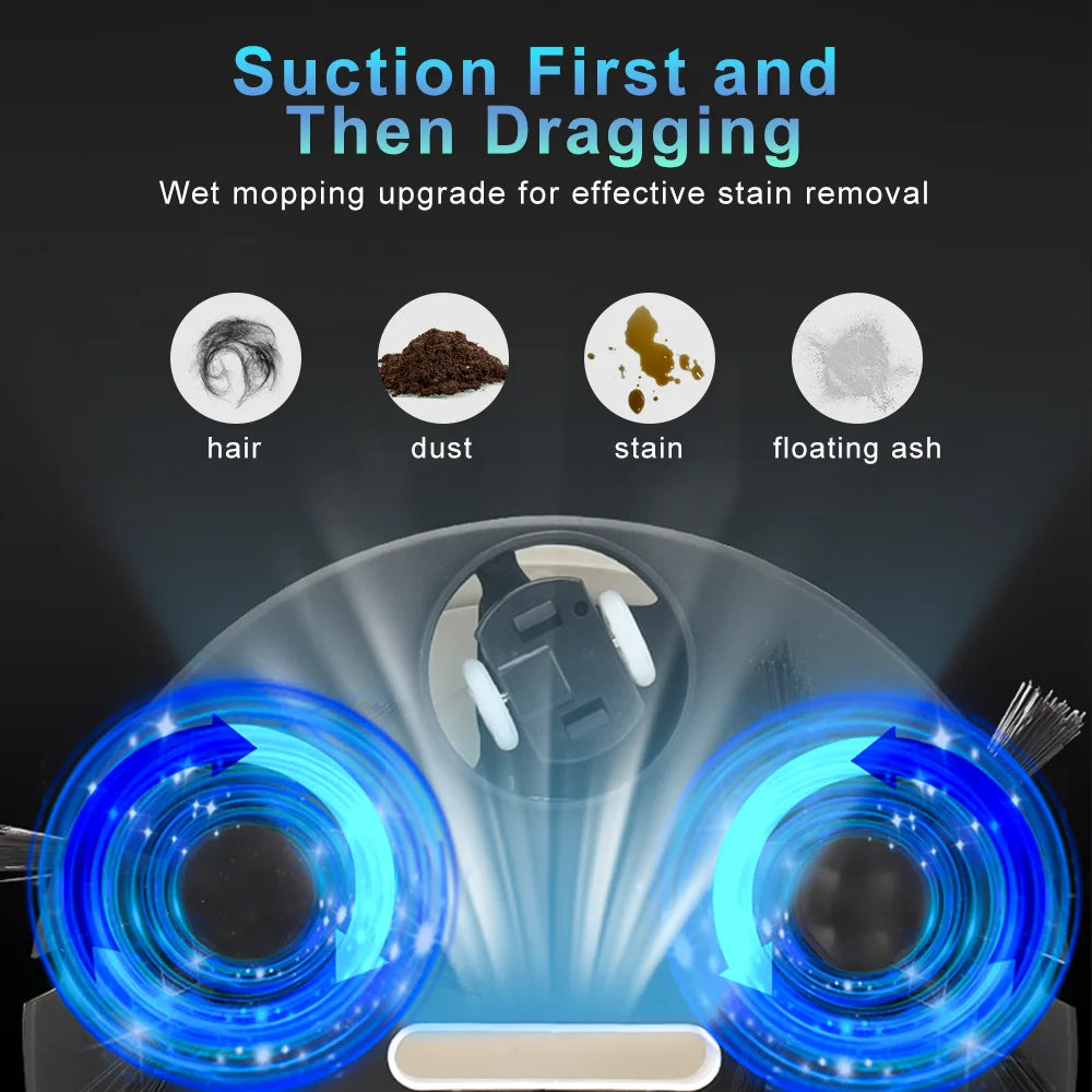 Automatic 3-in-1 Sweeping and Mopping Robot
