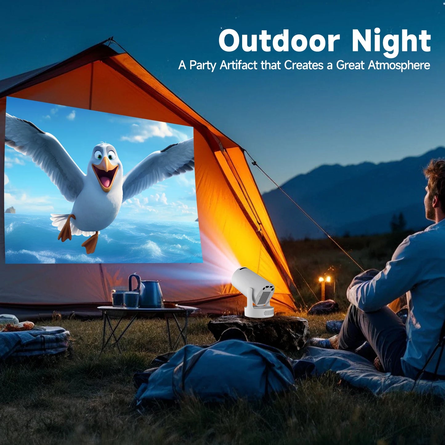 Magcubic HY300 Pro+ 4K WiFi 6 Android 11 Portable Projector