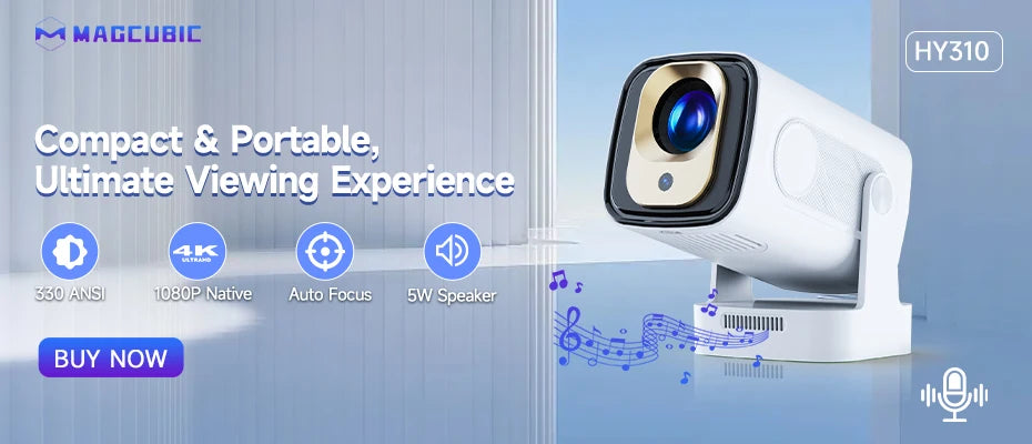 Magcubic HY300 Pro+ 4K WiFi 6 Android 11 Portable Projector