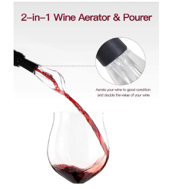 Electric Automatic Wine Bottle Opener with Foil Cutter