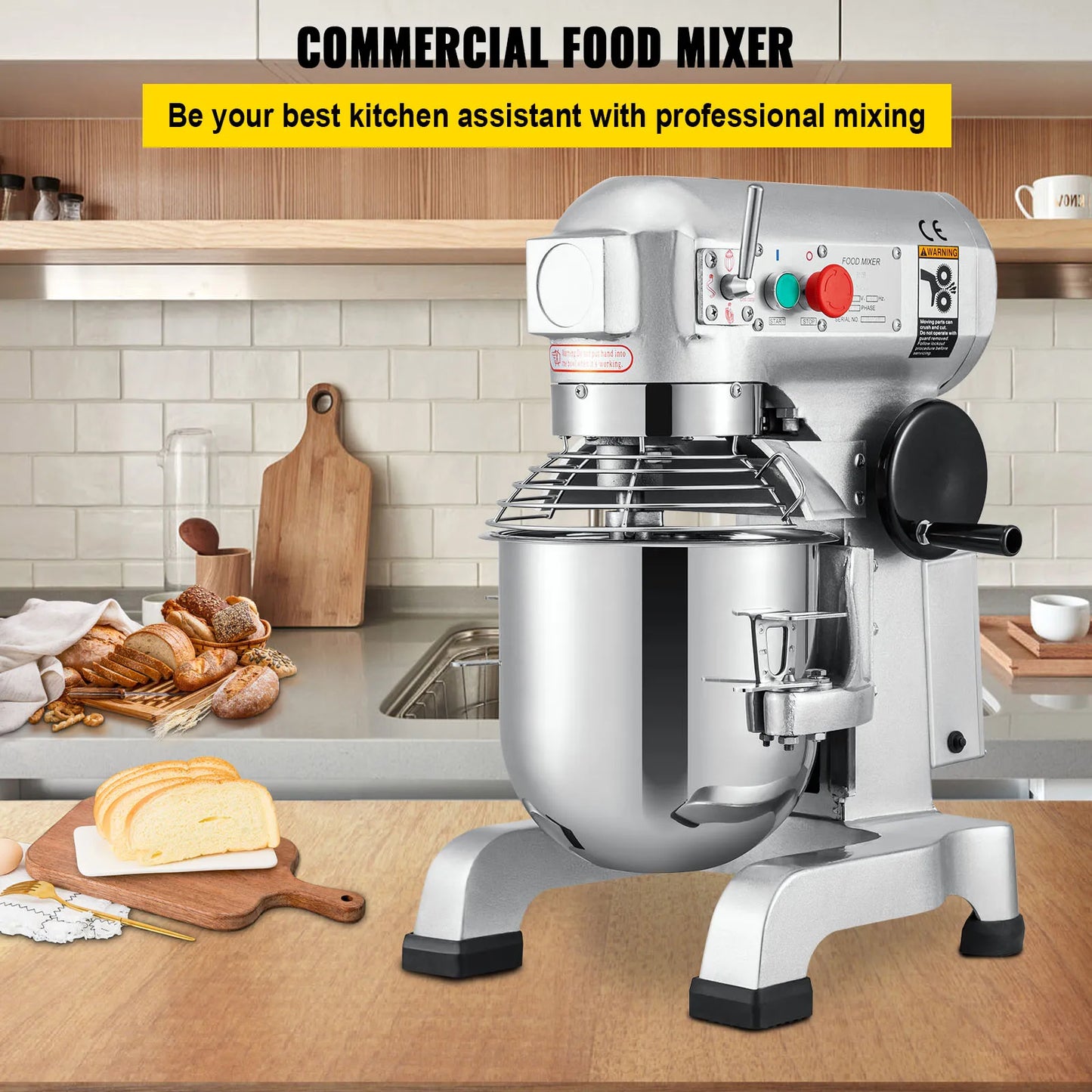 SucceBuy 10-30L Electric Dough & Mixer Machine
