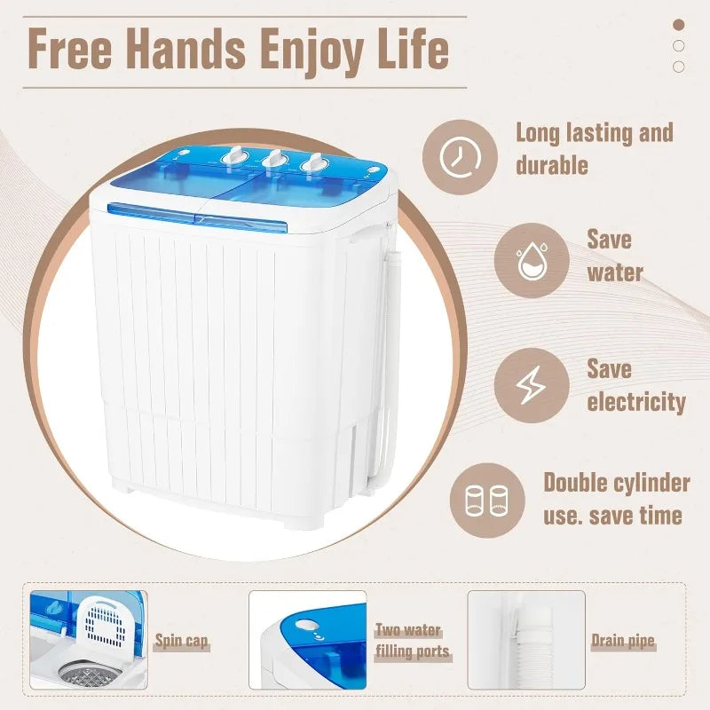 Portable Washer & Spin Dryer Combo