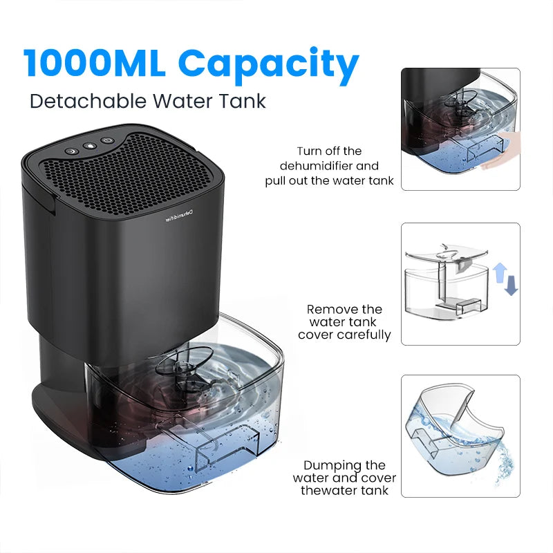 Portable Air Dehumidifier with Filter