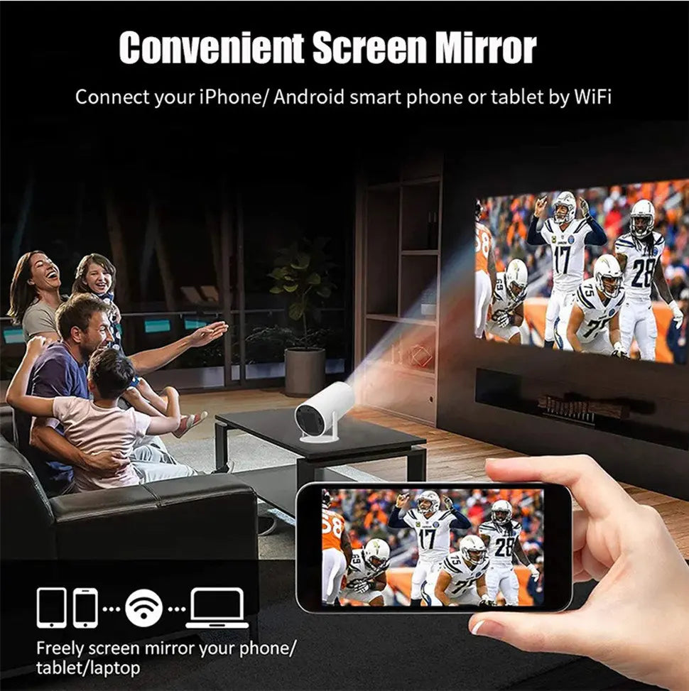 4K HD Android WiFi LED Mini Projector
