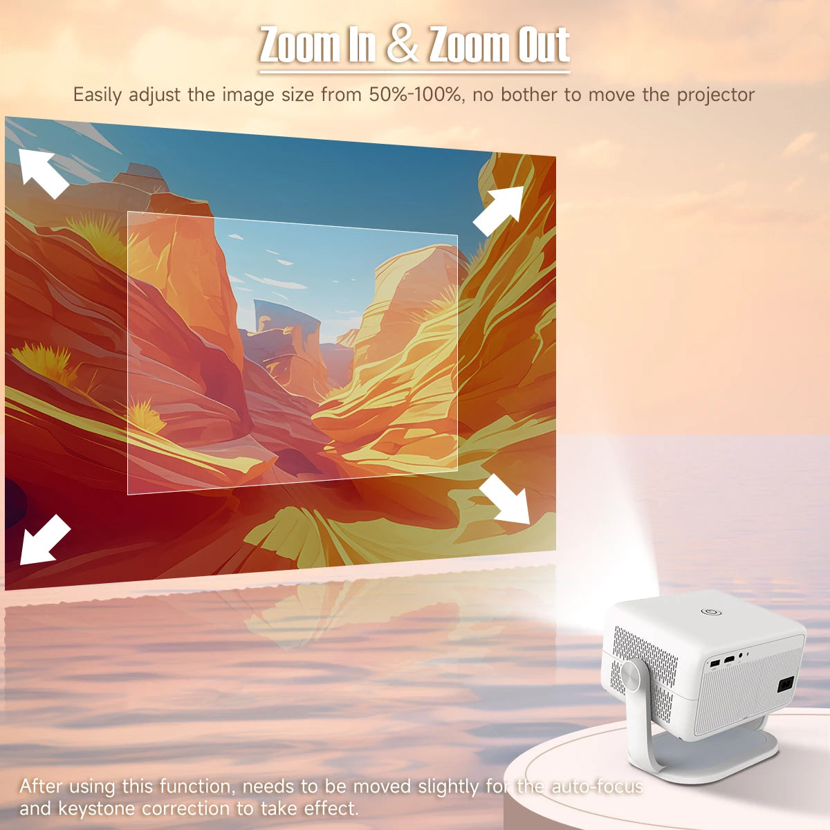 Magcubic L018 4K 1080P Portable Projector with WiFi