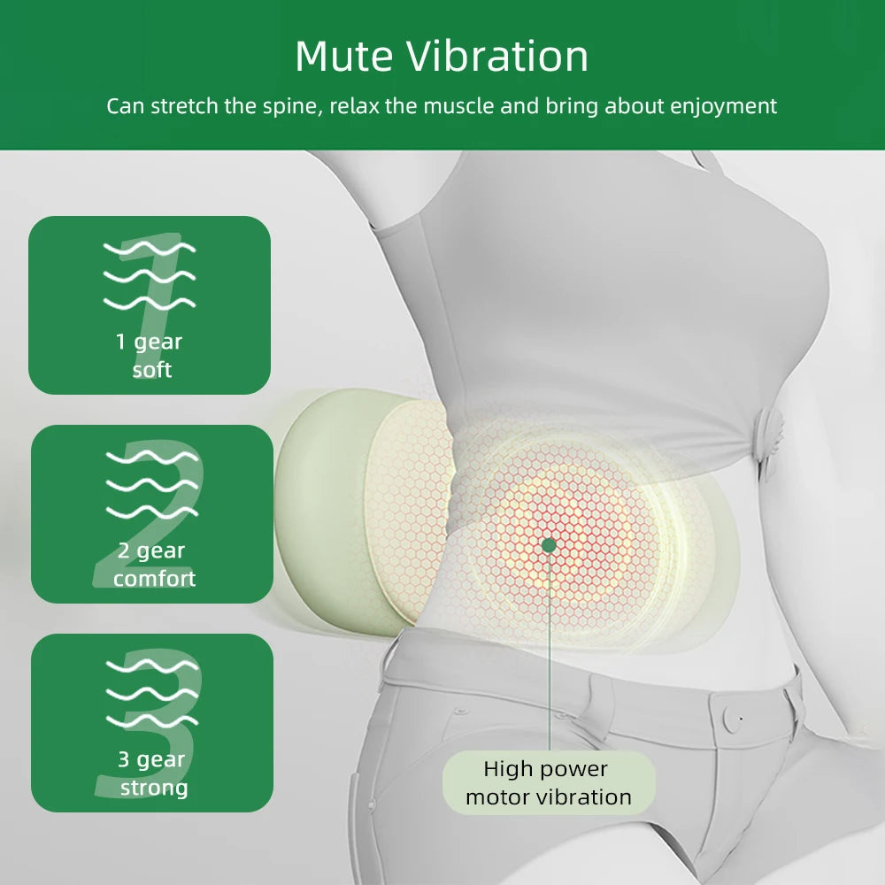 Electric Lumbar Traction Massager with Heat & Vibration