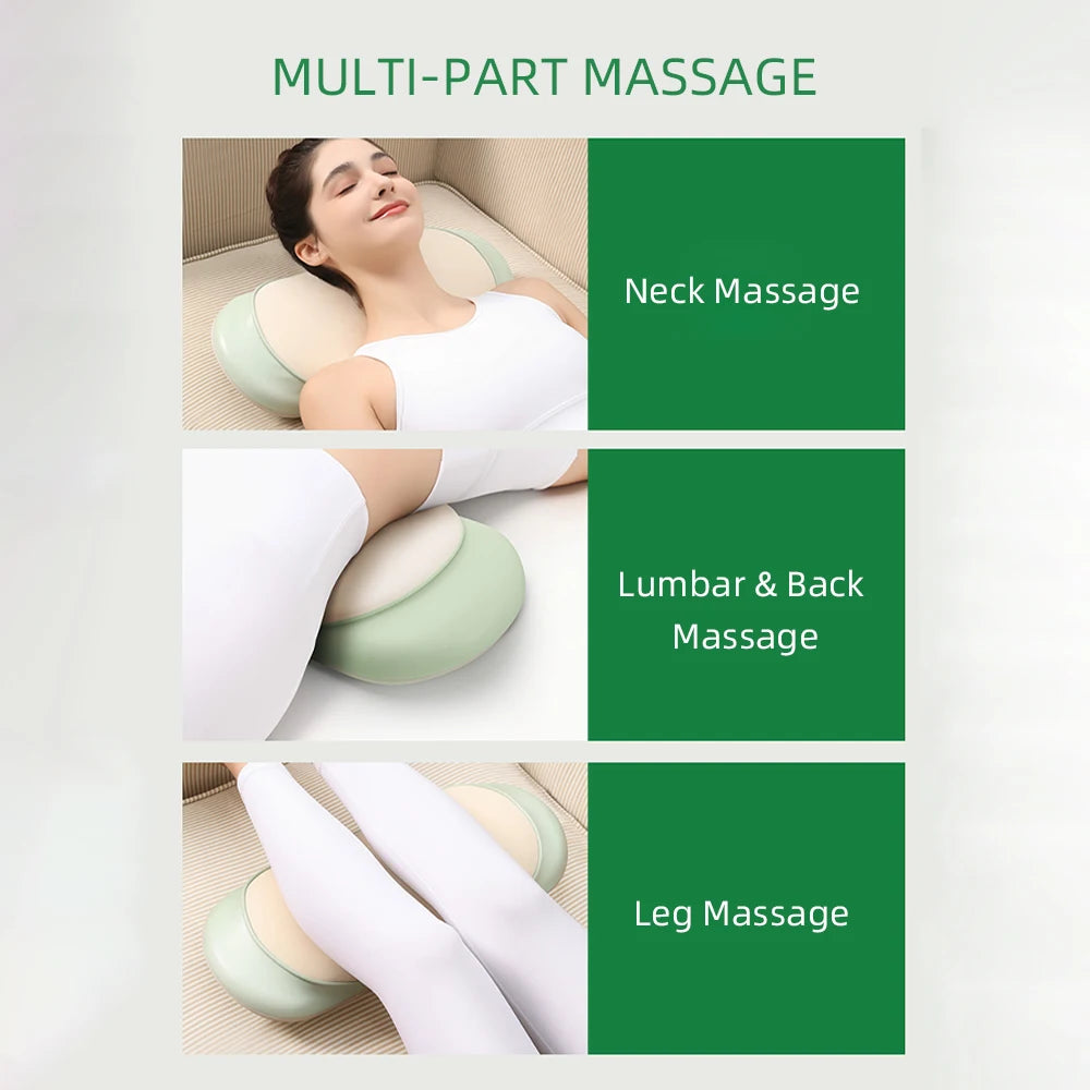 Electric Lumbar Traction Massager with Heat & Vibration