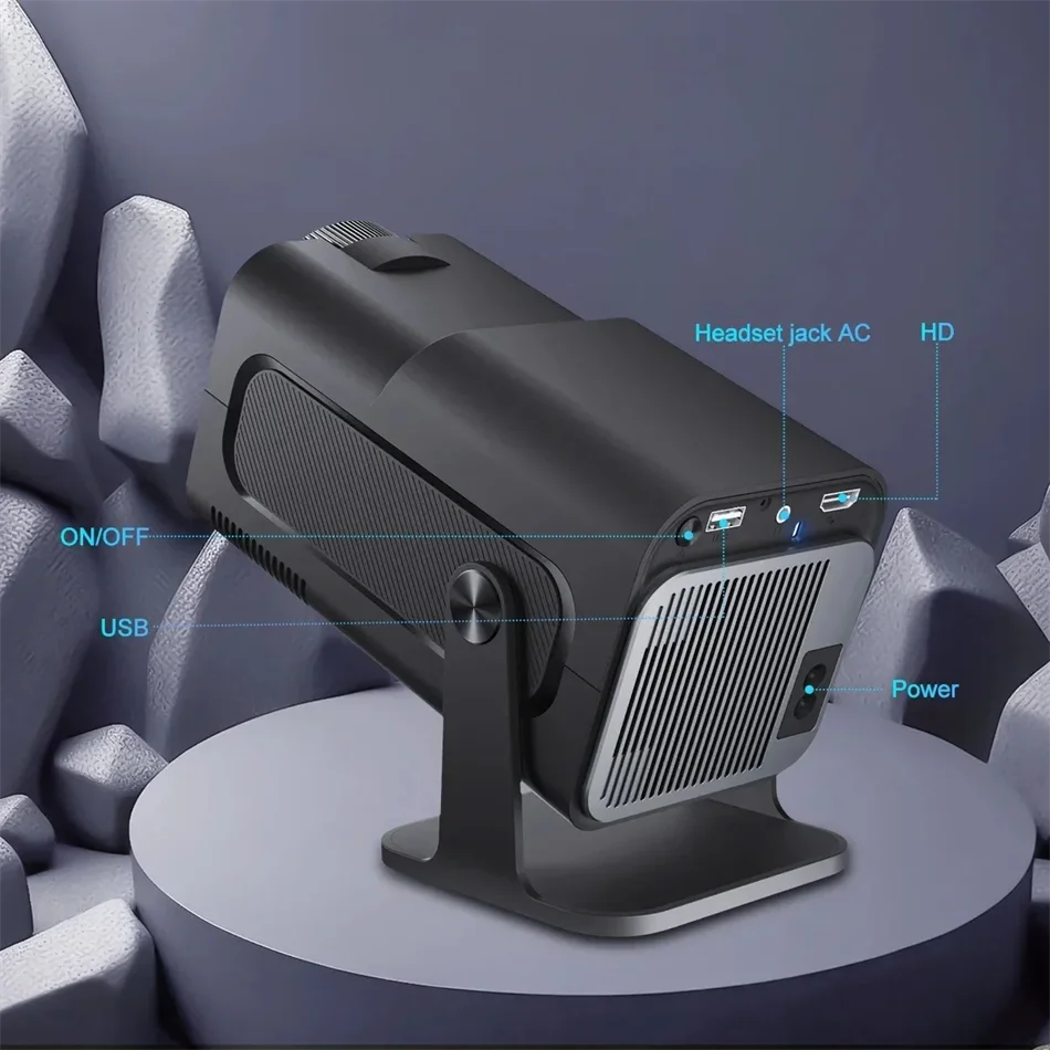 HY320 4K 720P Mini Portable Projector with WiFi