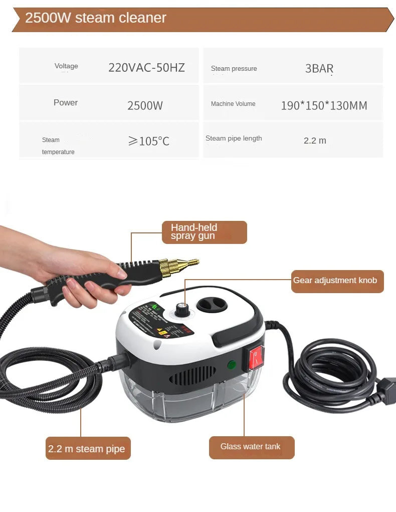 2500W High-Temp Steam Cleaner Jet Washer