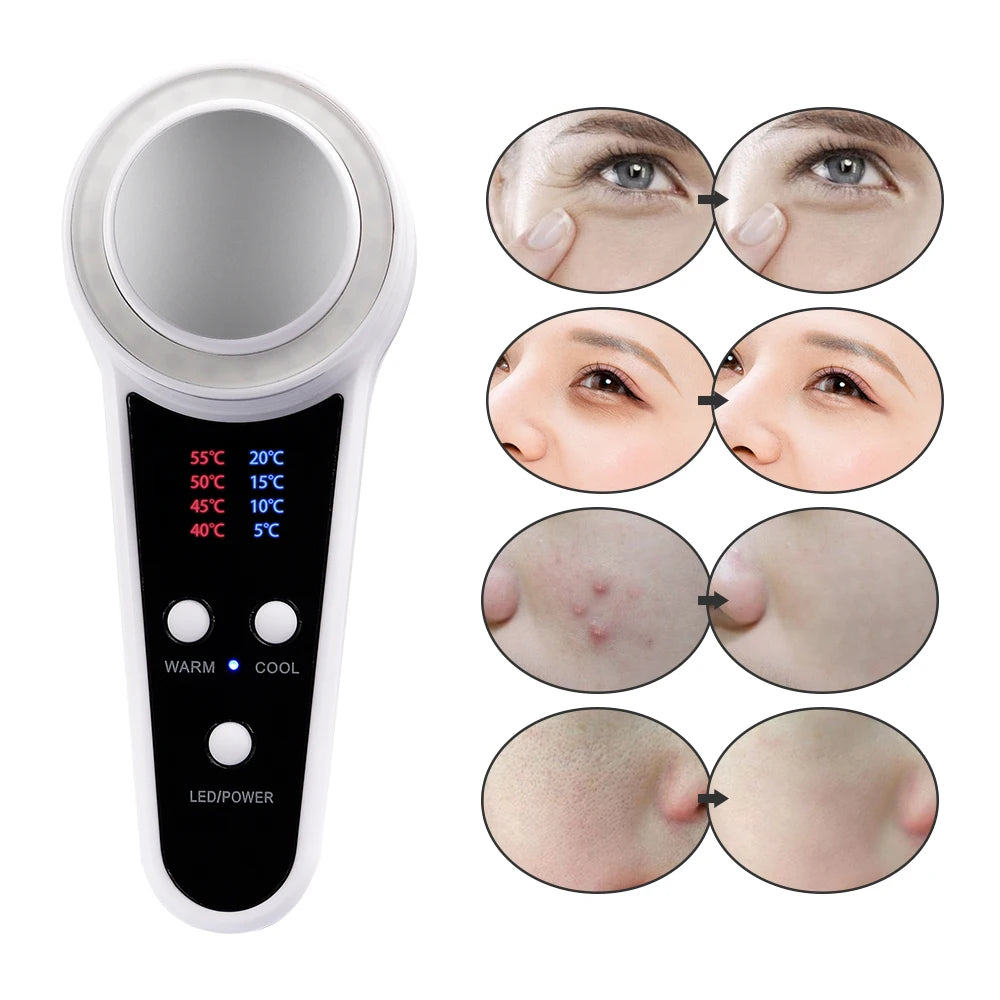 LED Hot & Cold Facial Therapy Device