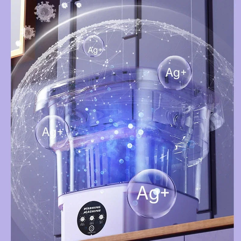 8L Portable Folding Washing Machine