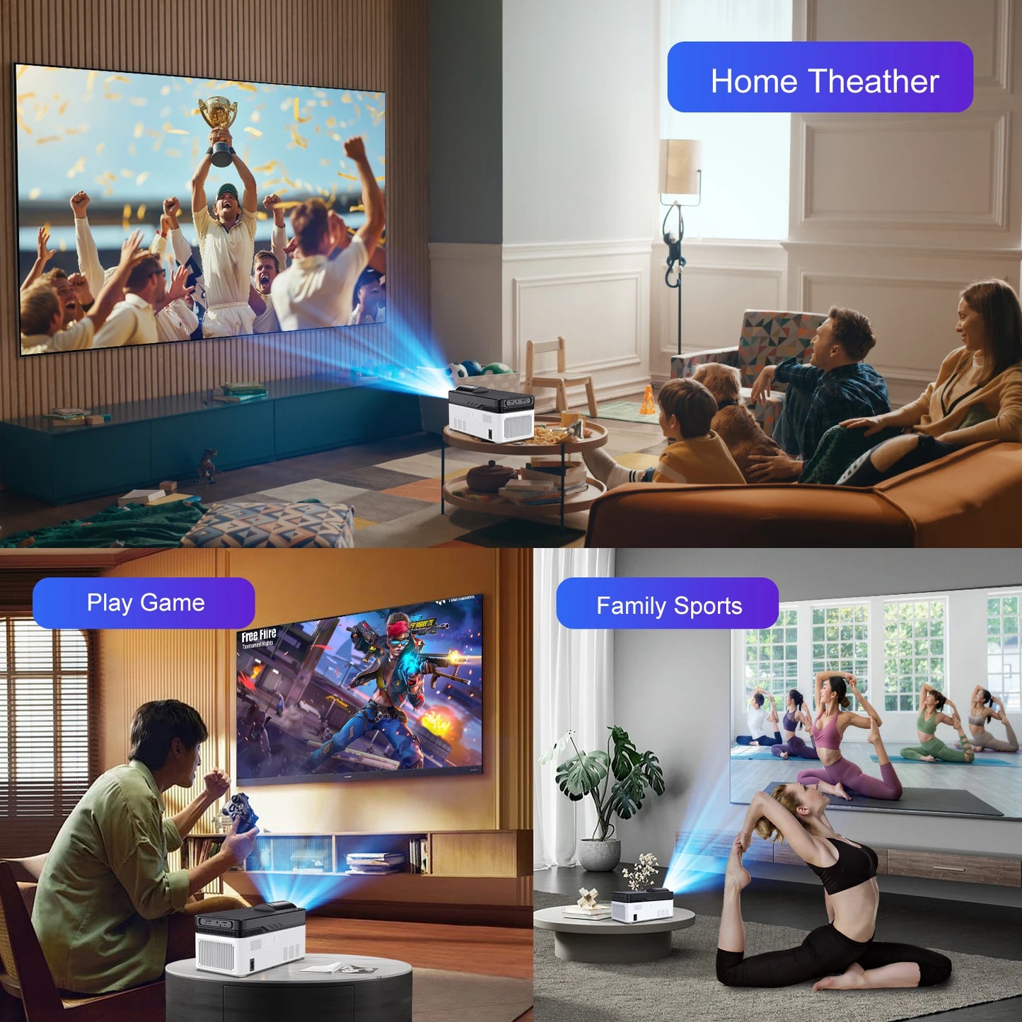 HY450 Ultra Short Throw 8K 1080P Projector