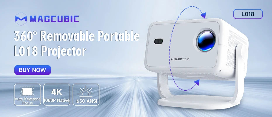 Magcubic HY300 Pro+ 4K WiFi 6 Android 11 Portable Projector