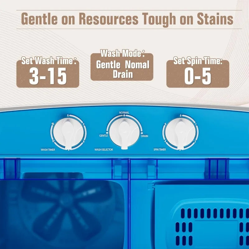 Portable Washer & Spin Dryer Combo