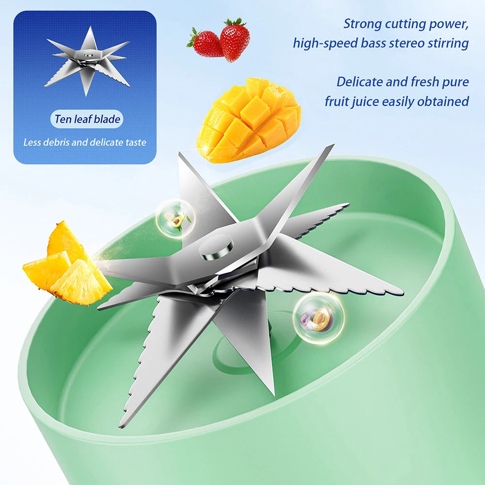 Portable Electric Fruit Juicer & Mixer Cup