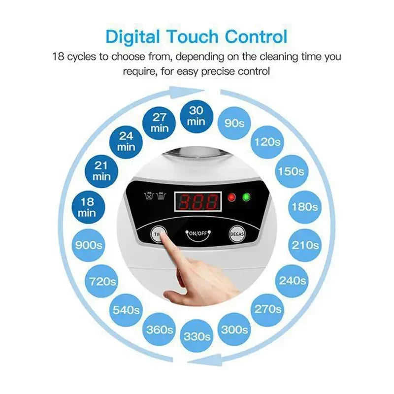 600ML Ultrasonic Glasses and Jewelry Cleaner