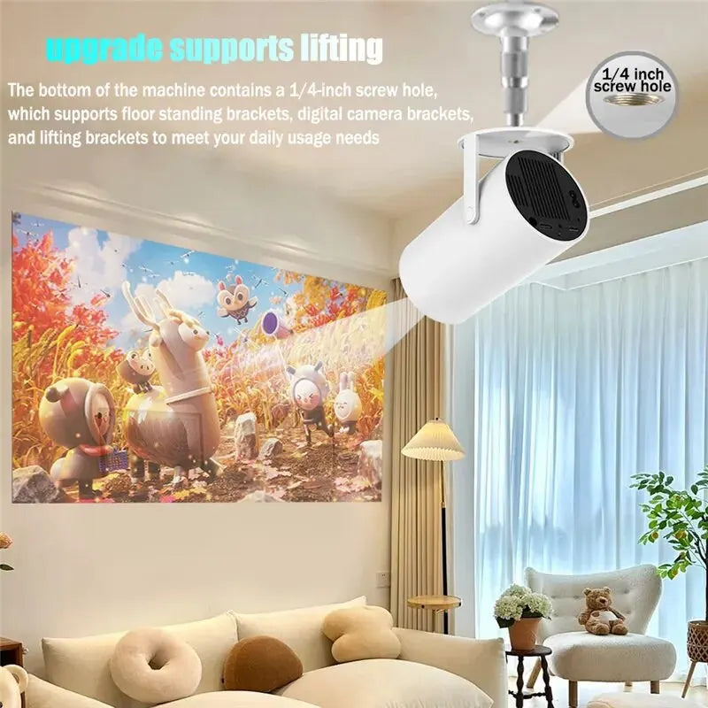 4K HD Android WiFi LED Mini Projector