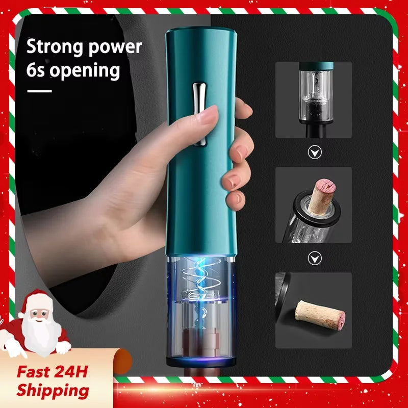 Electric Automatic Wine Bottle Opener with Foil Cutter