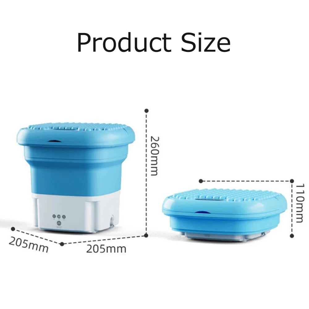 Small Folding Portable Ultrasonic Washing Machine