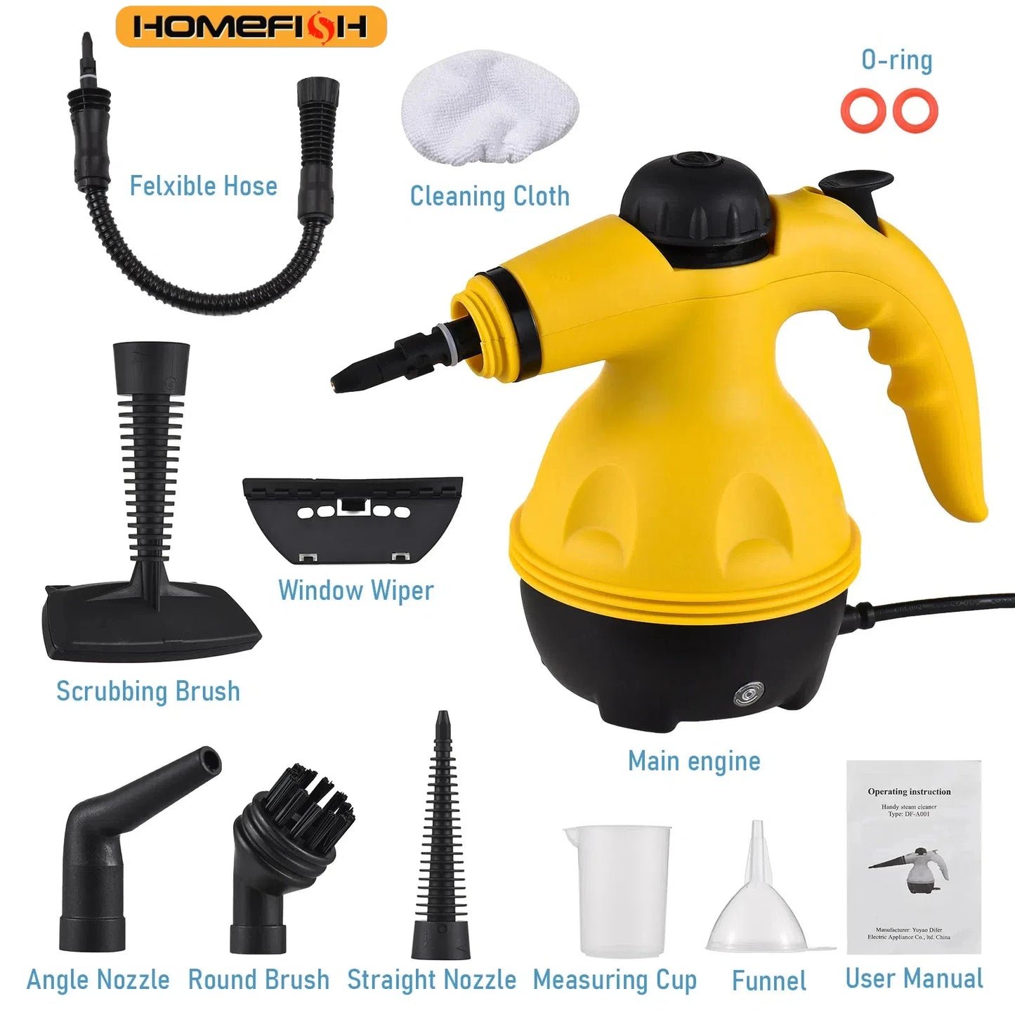 Portable Handheld High-Temp Steam Cleaner