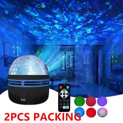 LED Galaxy & Ocean Wave Projector Lamp