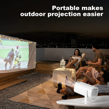 Android 11 WiFi 6 Bluetooth Mini Portable Projector