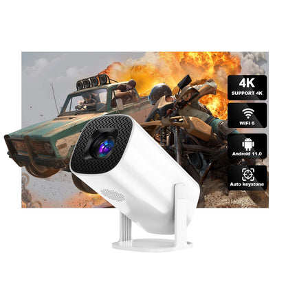 Android 11 WiFi 6 Bluetooth Mini Portable Projector