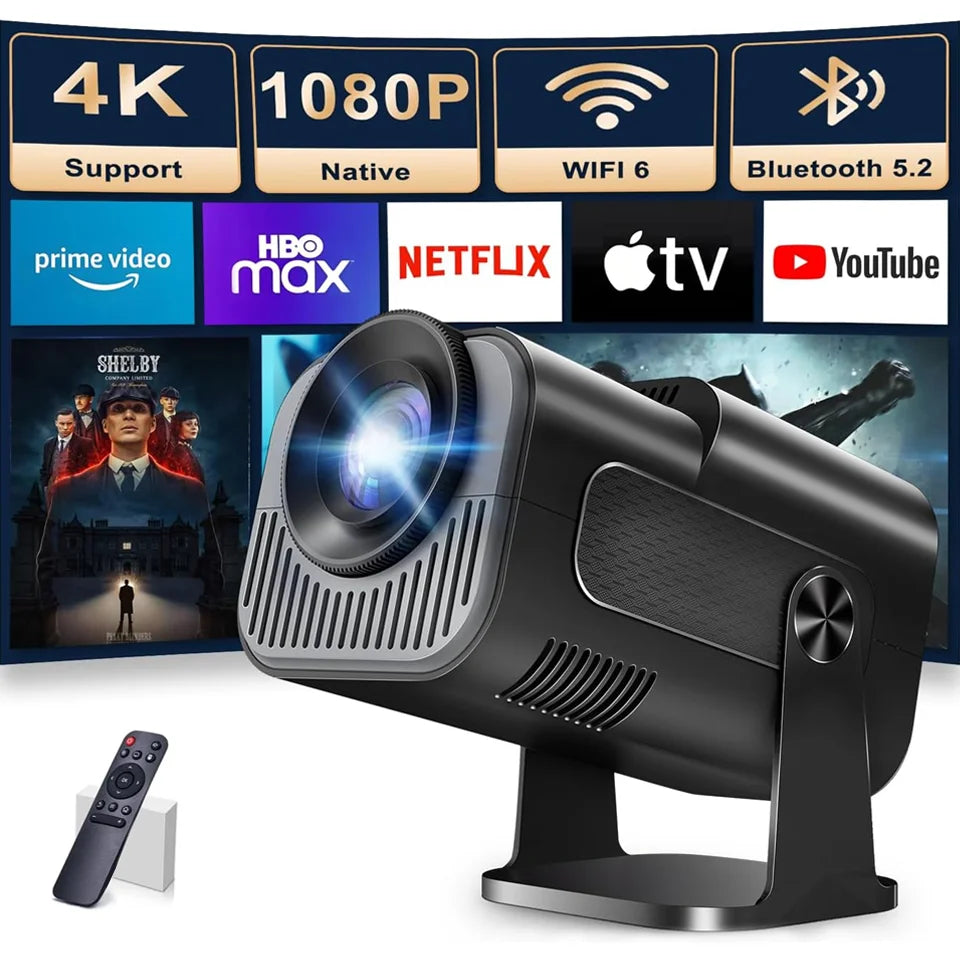 HY320 4K 720P Mini Portable Projector with WiFi