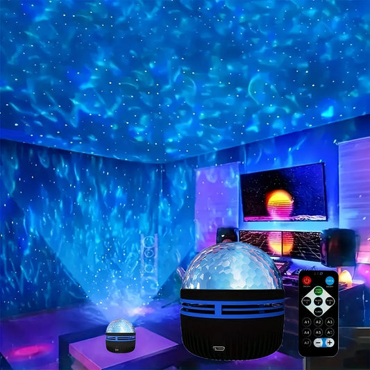 LED Galaxy & Ocean Wave Projector Lamp