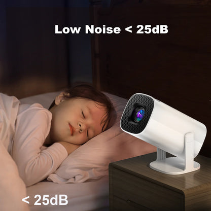 Android 11 WiFi 6 Bluetooth Mini Portable Projector
