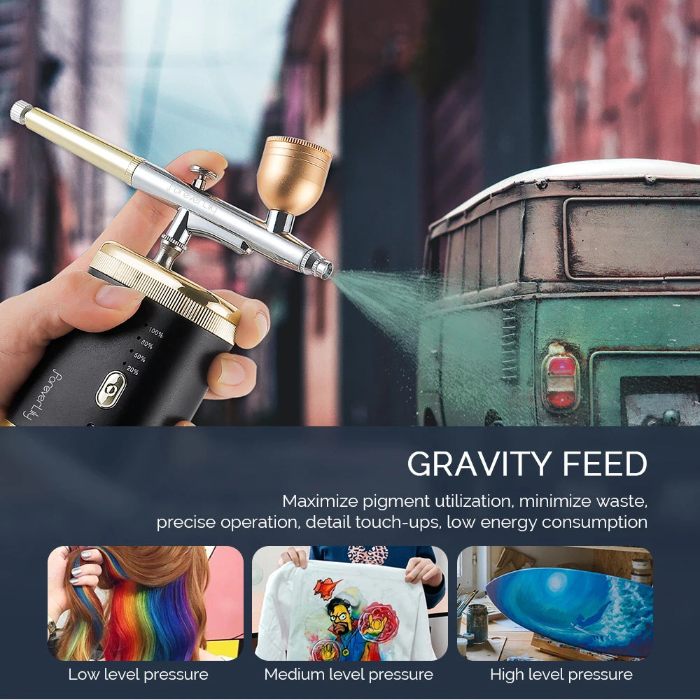 Portable Dual-Action Airbrush Kit