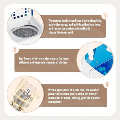 Portable Washer & Spin Dryer Combo